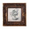 SIKOO Small Vintage 3&Atilde;&mdash;3 Picture Frame Antique Ornate Mini Photo Frame Table Top Display and Wall Hanging, Gold Frame Wall Art, Bronze Gold