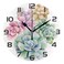 ALAZA Wall Clock Cactus Rainbow Succulent Floral Silent Non Ticking 9.84 inch /10 inch Acrylic Quartz Battery Operated Clock Decor for Living Room, Home, Office
