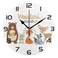 ALAZA Wall Clock Woodland Forest Bunny Fox Raccoon Silent Non Ticking 9.84 inch /10 inch Acrylic Quartz Battery Operated Clock Decor for Living Room, Home, Office