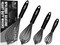 Silicone Whisk Set, Walfos 8.5&#39;&#39;+10&#39;&#39;+12&#39;&#39; Balloon Whisk and 6.7&#39;&#39; Mini Whisk Set for Blending Beating Stirring and Kitchen Cooking&iuml;&frac14;&circ;Black&iuml;&frac14;&permil;