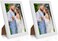 PECULA 2 Pack 5x7 Picture Frame, White Picture Frame for Wall and Tabletop Display, Resistant Plastic Photo Picture Frame with Clear Plexiglass for Vertical or Horizontal Display