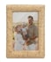 takfot Boho Picture Frame 5x7, Natural Paper Rope Rattan Photo Frame with Real Glass, Wall &amp; Tabletop Display, Christmas Gifts for Family Friends