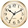 Hicarer 3-1/2 Inch (90 mm) Quartz Clock Fit-up/Insert with Arabic Numeral (Gold)