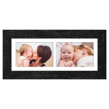 Gaevuian 13.5x15.5 Picture Frame Display 7 opening 4X6 Picture Frame Collage,Multi Photo Frame with Mat,Plexiglass,Wall or Tabletop Decor,Gold