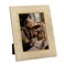 Kimdio 6x8 Picture Frames Resin Table Frame Rustic Photo Frame with High Definition Glass for Wall or Tabletop Display - Gold+White