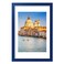wyooxoo 12x18 Picture Frame Dark blue Solid Wood Photo Frames Display Pictures 11x14 with Mat or 12x18 Without Mat Colorful Frame For Wall