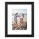 decorUhome 8x10 Picture Frame, Display Pictures 5x7 with Mat or 8x10 without Mat, Black Engineered Wood Photo Frame with Plexiglass for Wall &amp; Tabletop Display, Picture Frames 8x10 Set of 1