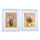 DEKWINN 11x14 Picture Frame Set of 2 Made of Solid Wood Photo Frames with Real Glass for Pictures 8x10 with Mat or 11x14 Without Mat, Wall Mounting or Tabletop display Photo Frames in White