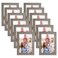 Giftgarden 5x7 Picture Frame Distressed Grey, 5 by 7 Rustic Wood-grain Gray Photo Frames Bulk for Wall or Tabletop, 12 Pack