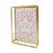 MKUN Metal Photo Collage Frame - tabletop Picture Frame with LOVE Decoration for Desk(Gold, 5x7)