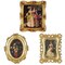Thyle 3 Pcs Vintage Picture Frames Victorian Decor Gold Vintage Frame Wall Hanging Antique Photo Frames Tabletop Ornate Gold Frames for Gallery Victorian Art Wall Decor, 3 Styles(Gold)