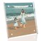HELPLEX Picture Frames, 1 Pack 4x4 inch Acrylic Picture Frame Clear 4 x 4 Photo Frames Magnetic Picture Frames Ready for Tabletop Display, Effectively Protect Photos from Fading and Yellowing
