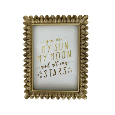 Generic Vintage Picture Frame 5x7 Antique Brass Gold Photo Frames Baroque Art Deco with Glass Front Tabletop Display &amp; Wall Mount(5x7 Antique Gold)