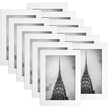 4x6 Picture Frames White Set of 12 for Wall Gallery Collage Photo Frames or Tabletop Display