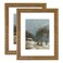 MBC MAT BOARD CENTER, 11x14 Ornate Picture Frame Bronze, Matted to 8x10 - White Mat - Tempered Glass - 2 Pack