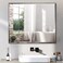 LEDLUX 30x36 Inch Black Mirror with Beveled Trim, Aluminum Frame Bathroom Vanity Mirror, Copper-Free Mirror, Rectangle Wall Mounted Mirror, Modern Rectangular Mirror Horizontal or Vertical