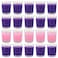 15 Purple and 5 Pink Advent Votive Candles, Unscented Soy Wax Candle Filled in Clear Glass for Advent Christmas Home D&Atilde;&copy;cor and DIY