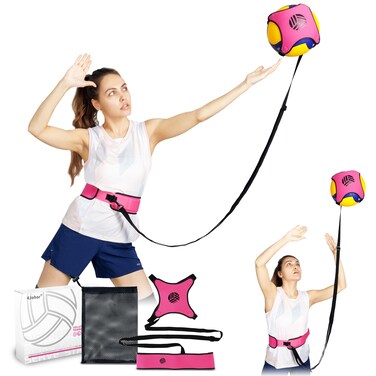 4Johor Volleyball Training Equipment - Volleyball Rebounder with PX90 Tec Fabric, Solo Volleyball Trainer to Achieve Explosive Serve, Spike&amp;Set That Makes Heads Turn, Enhance Your Serving Precision.