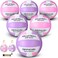6 Pc Volleyballs Official Size 5 Waterproof Soft Recreational Volleyball with Pump and Net Bag for Kids Youth Adults Indoor Outdoor Beach Sports Gym Game Training (Pink Purple White)