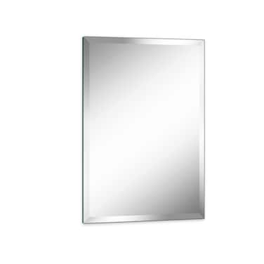 Umzodo 16"x24" Frameless Rectangle Wall Mirror with 1 inch Beveled Edge for Bathroom Vanity