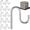 Blulu 10 Pcs 2&#39;&#39; Long Shed Hooks Shed Accessories for Hanging Heavy Duty Individual Utility Hooks Universal Wall Mounted J Utility Hangers for Tools Shovels Rakes Storage (Silver)
