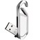 64GB USB Flash Drive Portable Metal Thumb Drive with Keychain USB 2.0 Memory Stick Pen Drive for External Data Storage, White