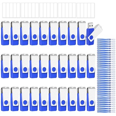 EASTBULL 50 Pack of Flash Drives Bulk 4GB, USB 2.0 Flash Drives Pack USB Drives Bulk Thumb Drives in Bulk with 50 Strings (4 GB)