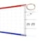 Official Tournament Sized Volleyball Net in  Outdoor with 2 Aircraft Wire Ropes Top and Bottom, Four Stitched Border, Heavy Duty Pro Regulation Volleyball Nets for Backyard Schoolyard Beach