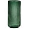 TIMEFOTO Flower Vase 7.5 inch Green Thickened Glass Vase for Bookshelf,Dinner Table,Indoor Office Desktop,Meeting Room,Bathroom,Countertop,Home Christmas Day Decoration