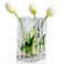 Aoderun Glass Vase Crystal Vase Heavy Duty Large Flower Vase for Dining Table Kitchen Office Home Shelf Wedding Living Room Centerpieces(Clear)