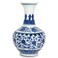 Blue and White Vase, Beautiful Chinoiserie Vase, 10.5" H Large Ginger Jar Porcelain, Chinoiserie Decor for Home, Living Room, Kitchen,Table