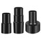 3Pcs Universal Vacuum Hose Adapter Wet Dry Plastic Vacuum Converter Hose Adapter kit 2-1/2&quot; to 1-1/4&quot;, 1-1/4&quot; to 1-3/8&quot; to 1-1/2&quot;, 1-3/8&quot; to 1-1/4&quot; Reducer Attachments for Vacuum Cleaner