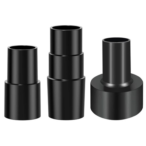 3Pcs Universal Vacuum Hose Adapter Wet Dry Plastic Vacuum Converter Hose Adapter kit 2-1/2&quot; to 1-1/4&quot;, 1-1/4&quot; to 1-3/8&quot; to 1-1/2&quot;, 1-3/8&quot; to 1-1/4&quot; Reducer Attachments for Vacuum Cleaner
