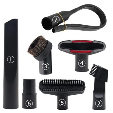 Vacuum Attachments Accessories, 1 1/4 inch Vacuum Cleaner Tools Kit Vacuum Dusty Brush with 32mm (1 1/4) inch &amp; 35mm (1 3/8) inch Standard Hose Adapter, 7 Pack