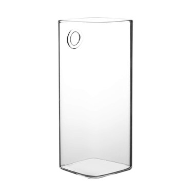 Kuuleyn Hanging Glass Vase, Glass Planter, Hanging Plants Flowers Glass Vase, Flower Planter Hanging Glass Wall Hydroponic Aquarium Container Home Decor (Long Tube Shape)
