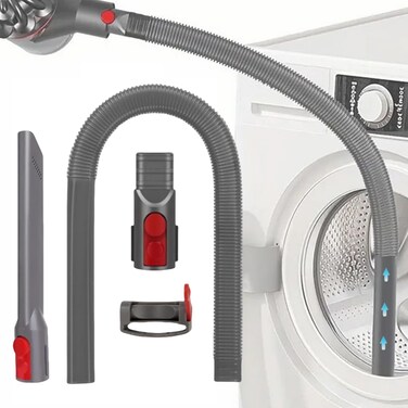 JEDELEOS Dryer Vent Cleaner Kit for Dyson V7 V8 V10 V11 V15 Gen5 Vacuum Cleaner, Flexible Crevice Tool Removal Attachment for Corners and Gaps Cleaning