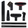 Vacuum Attachments for Shop Vac Accessories 1 1/4 inch Cleaning Accessories Kit with Universal Vacuum Hose Adapter Vacuum Extension Wand Horse Hair Brush Flexible Crevice Tool(8 PCS)