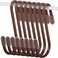 Hotop 36 Pieces S Hooks for Hanging Heavy Duty S Shaped Hook Rack Metal Non Slip Hanger for Christmas Tree Stocking Kitchen Pot Closet Wire Bathroom Bedroom Pan Bag Plant(2.4 Inch,Bronze)