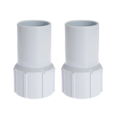 Nayciiy 1-1/2" Threaded Pool Hose Cuff Swimming Pool Vacuum Hose Replacement Cuff Spiral Wound Vacuum Hose Repair Hose Ends (2)