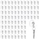 Mudder Suction Cup Hooks Wall Hooks Clear Suction Cups with Metal Hooks Window Hangers Suction Cup for Glass Wall Towel Hooks Hangers Supplies for Bathroom Kitchen Light Decorations(80 Pieces,30 mm)