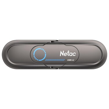 Netac 256GB Portable External USB Solid State Drive, up to 1,000MB/s Type-c and USB 3.2 Dual Interface Security Protection for Data Storage, Expansion of Storage for Photos/Videos/Music/Files, US9
