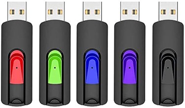 RAOYI 5 Pack 64GB USB Flash Drive, USB 2.0 Memory Stick Thumb Drives Jump Drive Pen Drive for PC Laptop Computer - 64G Multipack