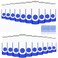 128MB Bulk USB Flash Drives 20 Pack EASTBULL USB 2.0 Metal Thumb Drives Pack Flash Drives Pack Storage Stick Swivel USB Drives (Blue-20PCS)