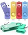 MOSDART 16GB USB 2.0 C and A Dual Flash Drive, FAT32 Memory Stick, for iPhone 15 and 16, Android Phone, iPad, MacBook, and Other Laptops, Vibrant Colors (Pack of 5)