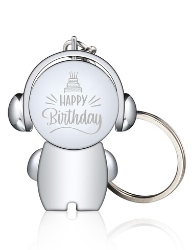 ZJR USB Flash Drives 128GB Thumb Drive Cute Cartoon Metal Pen Drive 2.0 Portable Memory Stick with Keychain Data Storage Flash Drive Gifts for Friends Family Classmates (128GB, Silver&iuml;&frac14;&circ;X21&iuml;&frac14;&permil;)