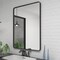 CHARMOR 24X36 Inch Black Framed Mirror for Wall, Matte Black Bathroom Rectangle Mirror, Rounded Corner, Anti-Rust (Horizontal/Vertical)