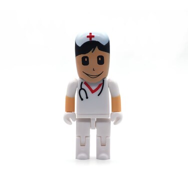 SUNJIANG Nurse USB Flash Drive, Robot Pendrive, Medical Thumb Drive, Gifts for Nurse, Pen Drive Memory Stick USB Stick USB 2.0 (32GB, White)