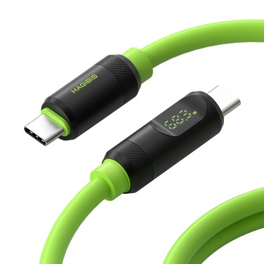 Hagibis USB 4 Cable, LED Display USB C 240W Fast Charging Cable with 8K@60Hz 40Gbps Data Transfer Thunderbolt 4/3 Video Cord for iPhone 16 15 Pro Max, iPad, MacBook Pro Air