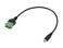 Qaoquda USB Type C Male to 5 Pin Screw Terminal Female Solderless Bolt Screw Shield terminals Converter Adapter Cable - 1FT(Type C Male)