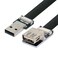 chenyang USB 2.0 Flat Cable USB 2.0 Male to Female Data Transfer Charging Ribbon Flex Extension Cable Adapter 0.5M